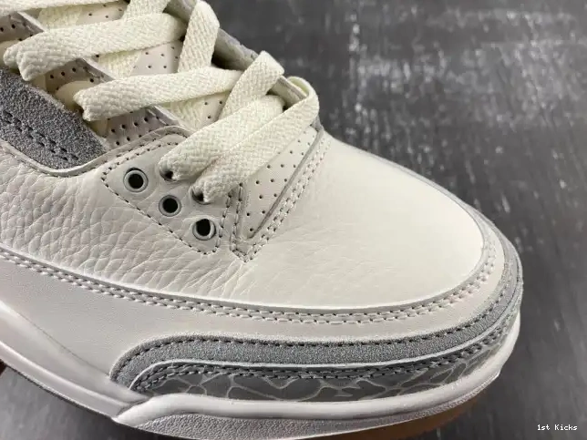 1st Kicks Shoes Air Craft Jordan 3 Ivory FJ9479-100 0601